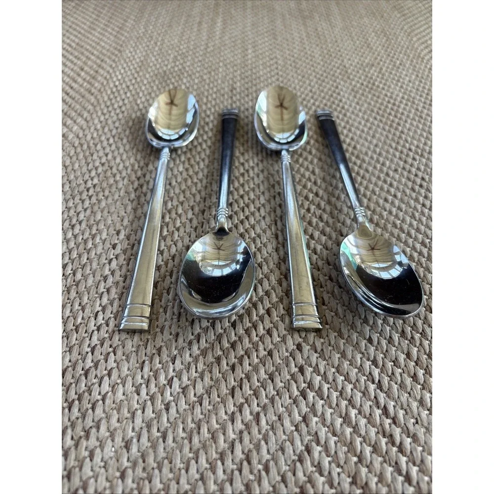 Oneida Sunnybrook Stainless Set of 4 Oval Soup Spoons Flatware